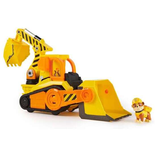 CAMION DE CONSTRUCCION DELUXE RUBBLE PATRULLA CANINA CON LUZ Y SONIDO. INCLUYE 1 FIGURA. image 0