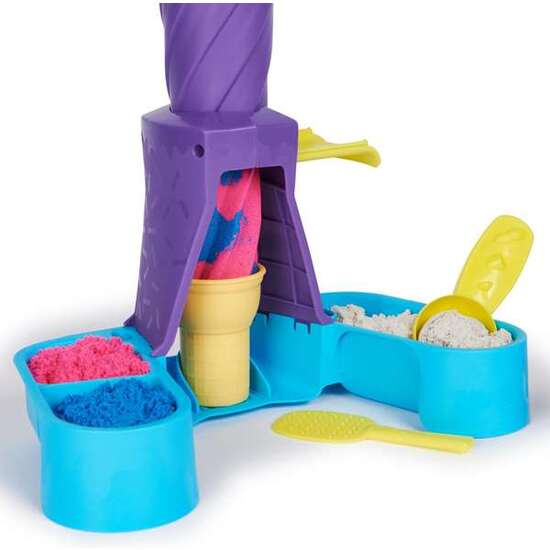 MÁQUINA DE HELADOS KINETIC SAND. INCLUYE 396 G DE ARENA (AZUL,ROSA Y BLANCA) 22,9X6,6X27,9 CM image 1