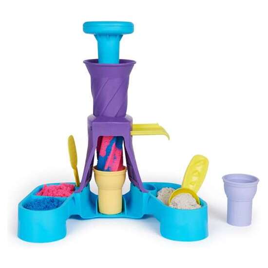 MÁQUINA DE HELADOS KINETIC SAND. INCLUYE 396 G DE ARENA (AZUL,ROSA Y BLANCA) 22,9X6,6X27,9 CM image 4