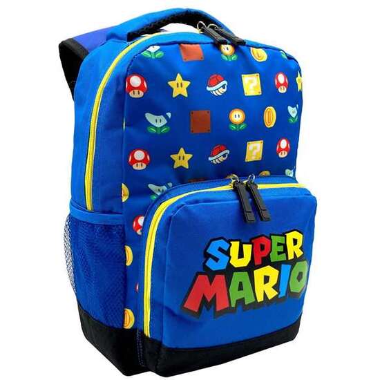 MOCHILA ESCOLAR SUPER MARIO 35X24X12 CM image 0