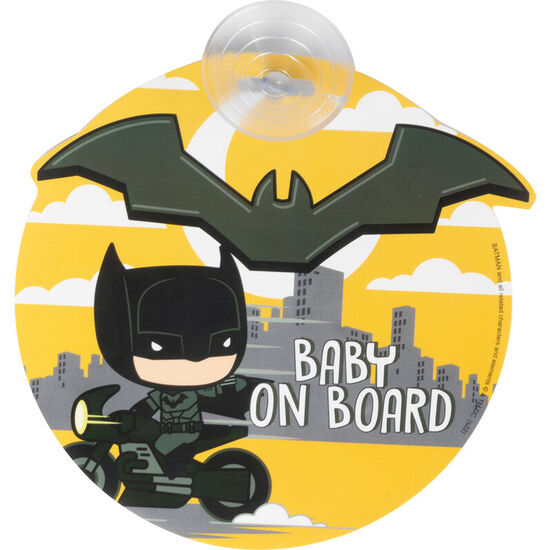 SEÑAL COCHE BABY ON BOARD BATMAN DC COMICS image 1