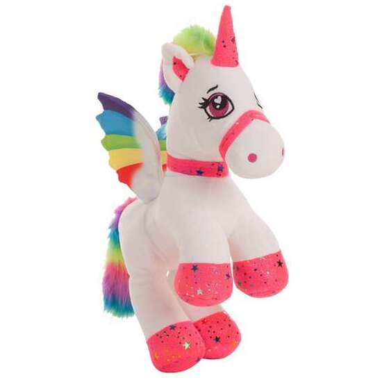 UNICORNIO ARCO IRIS MITO 40 CM image 1