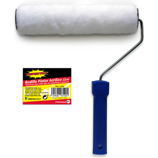 ACRYLIC PAINT ROLLER BRUSH 22 CM WHITE image 0