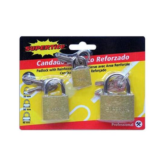 METAL PADLOCK WITH KEY (3UTS) image 0