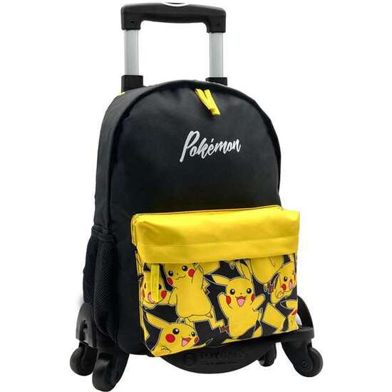 POKEMON PIKACHU MOCHILA AMERICANO ADAPTABLE CON CARRO 42 X 31 X 13.5 CM. image 0