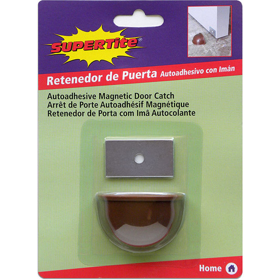 MAGNETIC DOOR CATCH FLOOR ADHESIVE BEOWN image 0