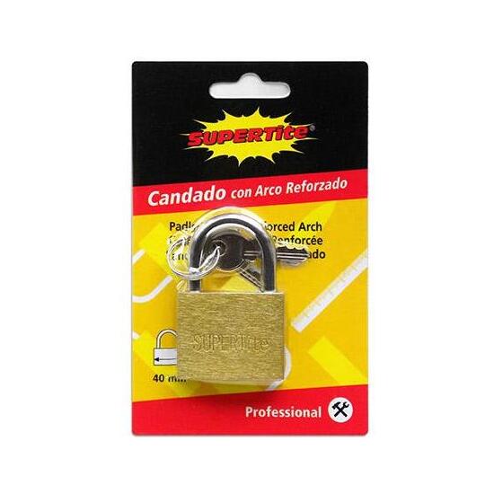 METAL PADLOCK WITH KEY 1X40MM image 0