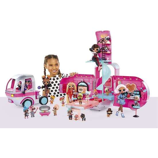 VEHICULO CARAVANA CAMPER GLAM N GO L.O.L. SURPRISE. CUENTA CON MAS DE 50 SORPRESAS.26.13X9.12.75 CM image 0