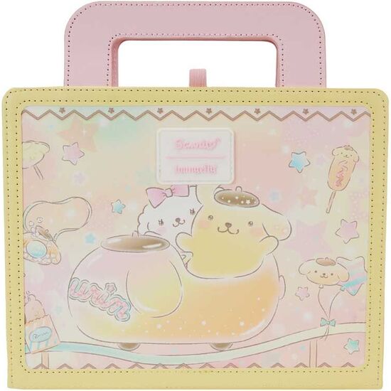 CUADERNO POMPOMPURIN &#38; MACARRON CARNIVAL SANRIO LOUNGEFLY image 1