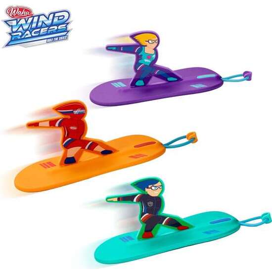 FIGURA WAHU WIND RACERS. LANZALA Y SURFEA EN EL AIRE 15,3X3,8X31 CM - MODELOS SURTIDOS image 2