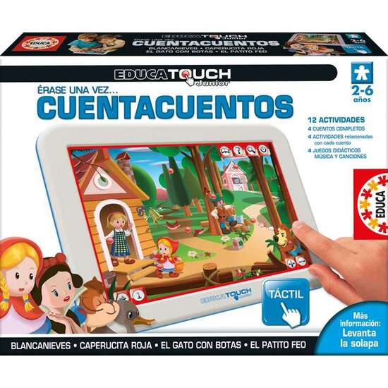 JUEGO EDUCA TOUCH TÁCTIL CON 4 CUENTA CUENTOS Y 12 LÁMINAS DE ACTIVIDADES image 0