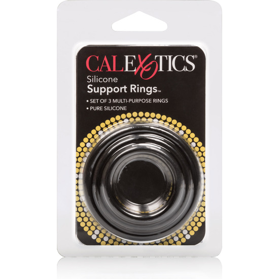 SILICONE SUPPORT RINGS BLACK image 1