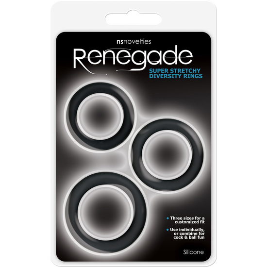 RENEGADE DIVERSITY RINGS BLACK image 1