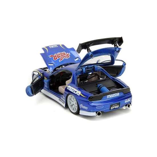 COCHE STREET FIGHTER II CHUN-LI 1993 MAZDA RX-7 ESCALA 1:24. INCLUYE FIGURA image 2