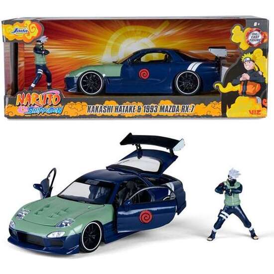 COCHE NARUTO 2009  KAKASHI HATAKE NISSAN GT-R ESCALA 1:24. INCLUYE FIGURA image 0