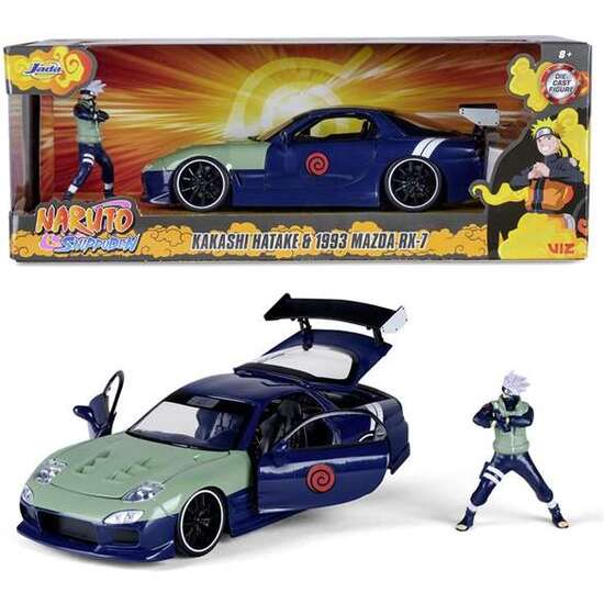 COCHE NARUTO 2009  KAKASHI HATAKE NISSAN GT-R ESCALA 1:24. INCLUYE FIGURA image 1