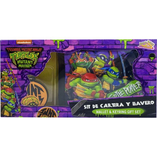 BLISTER CARTERA + LLAVERO MUTANT MAYHEM TORTUGAS NINJA image 0