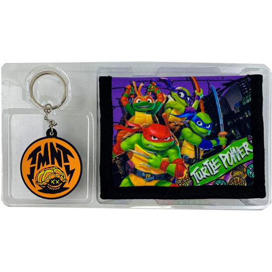 BLISTER CARTERA + LLAVERO MUTANT MAYHEM TORTUGAS NINJA image 1