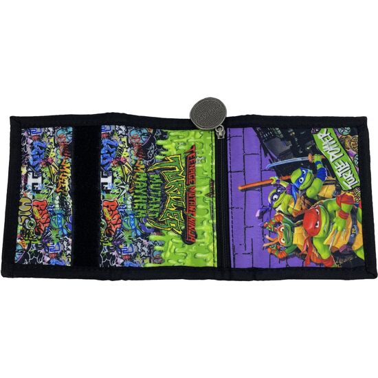 BLISTER CARTERA + LLAVERO MUTANT MAYHEM TORTUGAS NINJA image 4