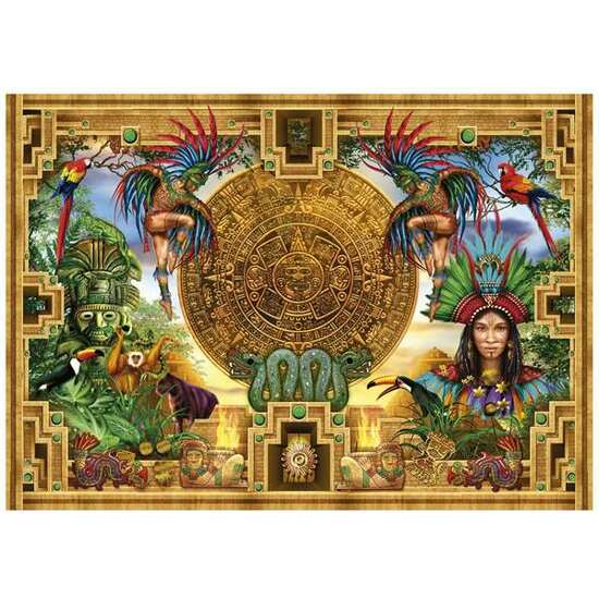 PUZZLE 2000 PIEZAS MONTAJE AZTECA MAYA image 1