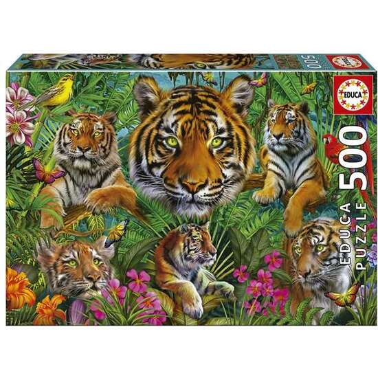 PUZZLE 500 PIEZAS JUNGLA DE TIGRES image 0