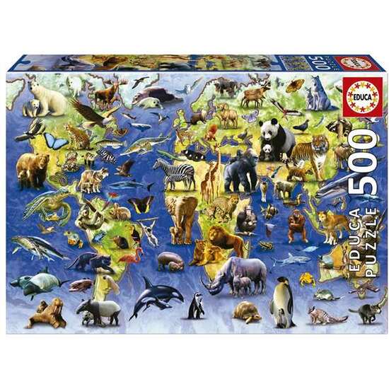 PUZZLE 500 PIEZAS ESPECIES EN PELIGRO DE EXTINCIÓN image 0