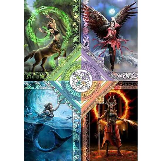 PUZZLE 1500 PIEZAS ELEMENTAL MAGIC STAR CHART (ANNE STOKES) image 0