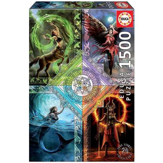 PUZZLE 1500 PIEZAS ELEMENTAL MAGIC STAR CHART (ANNE STOKES) image 1