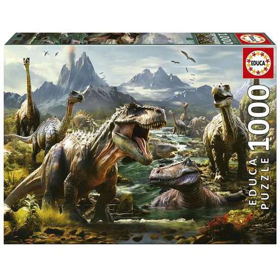 PUZZLE 1000 PIEZAS DINOSAURIOS FEROCES image 1