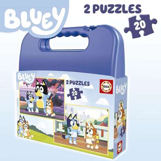 PUZZLE 2X20 PIEZAS BLUEY EN MALETIN image 4