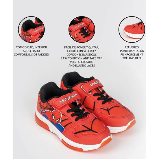 DEPORTIVA SUELA PVC CON LUCES SPIDERMAN image 3