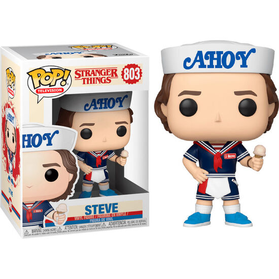 FIGURA POP STRANGER THINGS 3 STEVE WITH HAT AND ICE CREAM image 0
