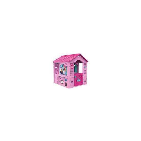 CASA BARBIE VACACIONES FELICES CON ADHESIVAS PARA DECORAR Y HUECO PARA MASCOTAS 84X103X104 CM image 1