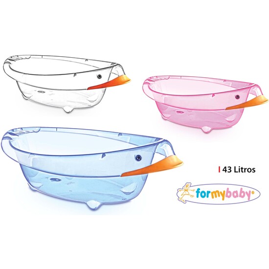 TRANSPARENT BABY BATH DUCK 43LT. FORMYBABY image 0
