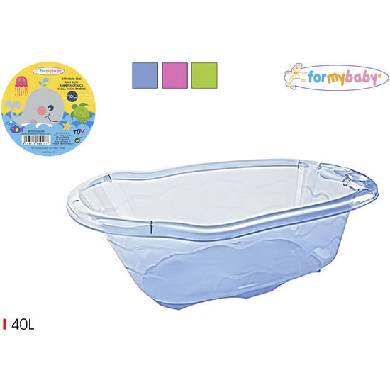 TRANSPARENT BABY BATH 40LT. FORMYBABY image 0