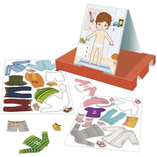 JUEGO MAGNETICO VESTIR NIÑO O NIÑA PIZARRA REVERSIBLE - MODELOS SURTIDOS image 1