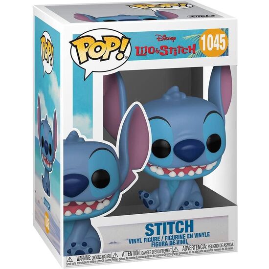 FIGURA POP DISNEY LILO AND STITCH - SMILING SEATED STITCH image 1