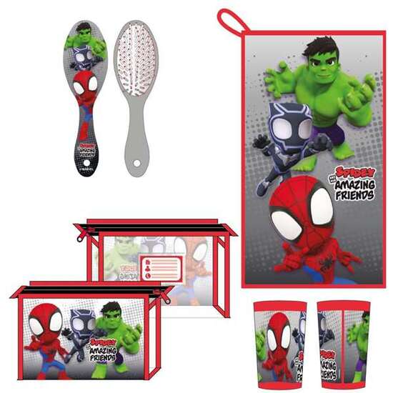 NECESER ASEO DE VIAJE CON ACCESORIOS SPIDEY 23.0 X 15.0 X 8.0 CM image 0