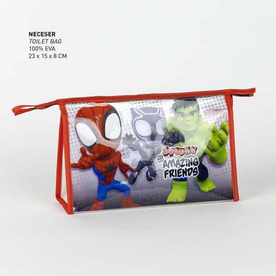 NECESER ASEO DE VIAJE CON ACCESORIOS SPIDEY 23.0 X 15.0 X 8.0 CM image 1