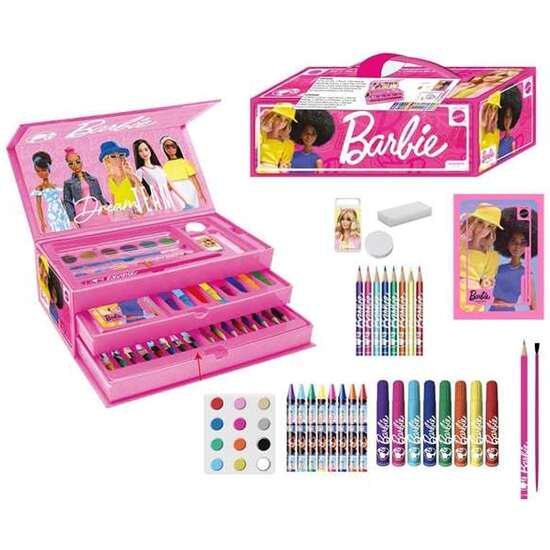 MALETÍN DE PAPELERÍA COLOREABLE BARBIE 26.0 X 10.0 X 13.0 CM image 1