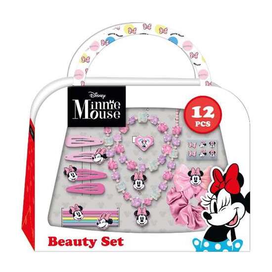 ACCESORIOS DE BELLEZA MINNIE (12 PIEZAS) 28.0 X 21.6 X 3.8 CM image 0