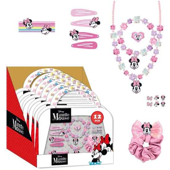 ACCESORIOS DE BELLEZA MINNIE (12 PIEZAS) 28.0 X 21.6 X 3.8 CM image 2