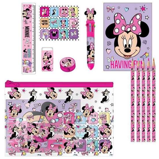 CONJUNTO PAPELERÍA ESCOLAR EVA MINNIE 22.0 X 14.0 X 0.5 CM image 0