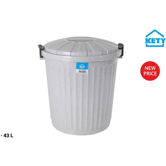 CUBO BASURA CON TAPA 43L KETY image 0