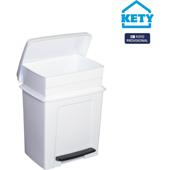 CUBO CON PEDAL 8L C/CUBETA INTERIOR KETY image 0