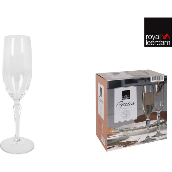 P24 SET 6 COPAS CHAMPAGNE 21CL GOTICA image 1