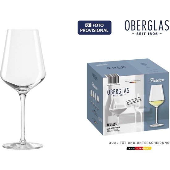 SET 6 COPAS VINO OBERGLAS 40CL PASSION image 0