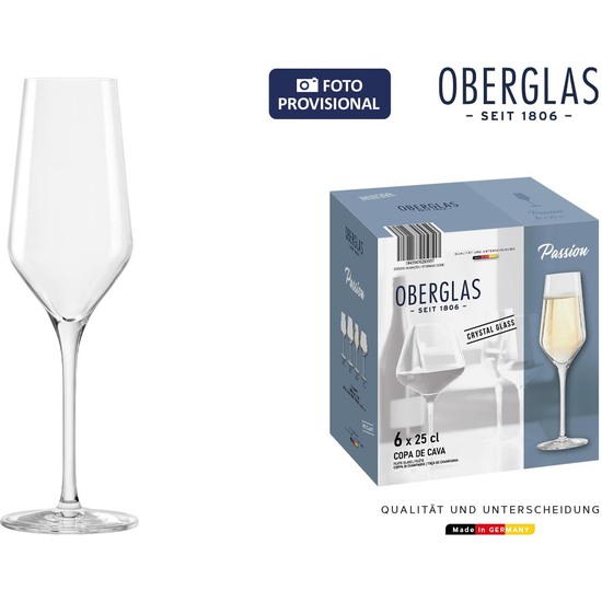 SET 6 COPAS CHAMPAGNE OBERGLAS 25CL PASSION image 0