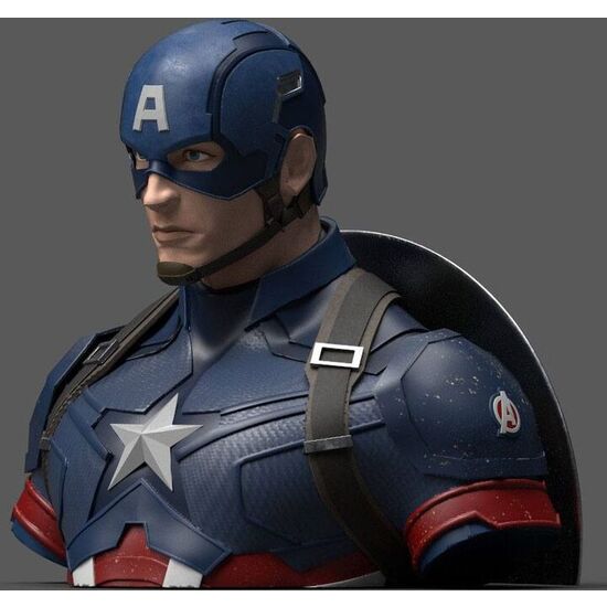 BUSTO HUCHA CAPITAN AMERICA DELUXE ENDGAME VENGADORES AVENGERS MARVEL 20CM image 0