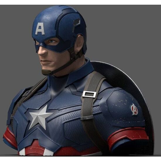 BUSTO HUCHA CAPITAN AMERICA DELUXE ENDGAME VENGADORES AVENGERS MARVEL 20CM image 0